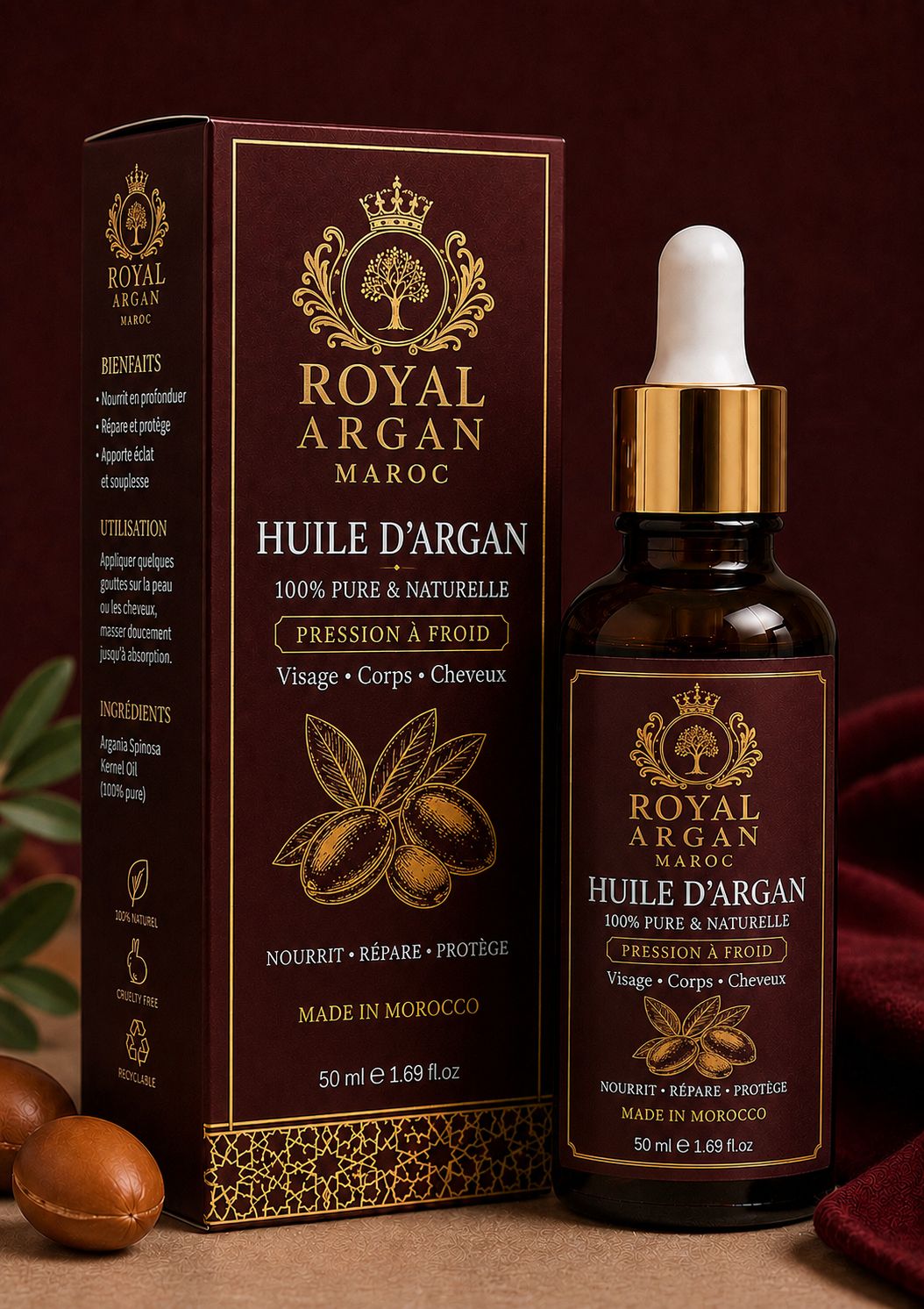 Huile d'argan Royal Argan Maroc